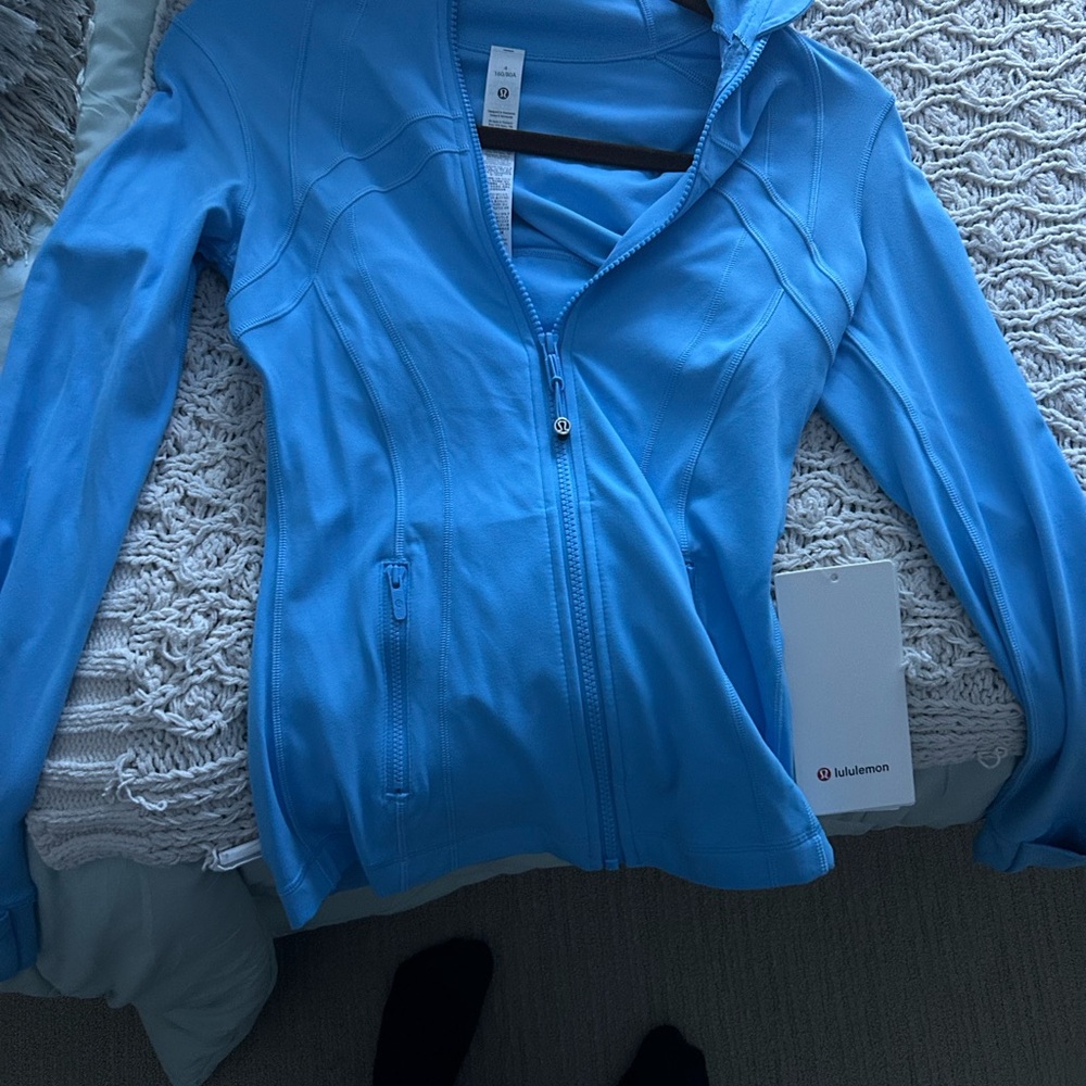 lululemon athletica Sky Blue Full-Zip Athletic Jacket